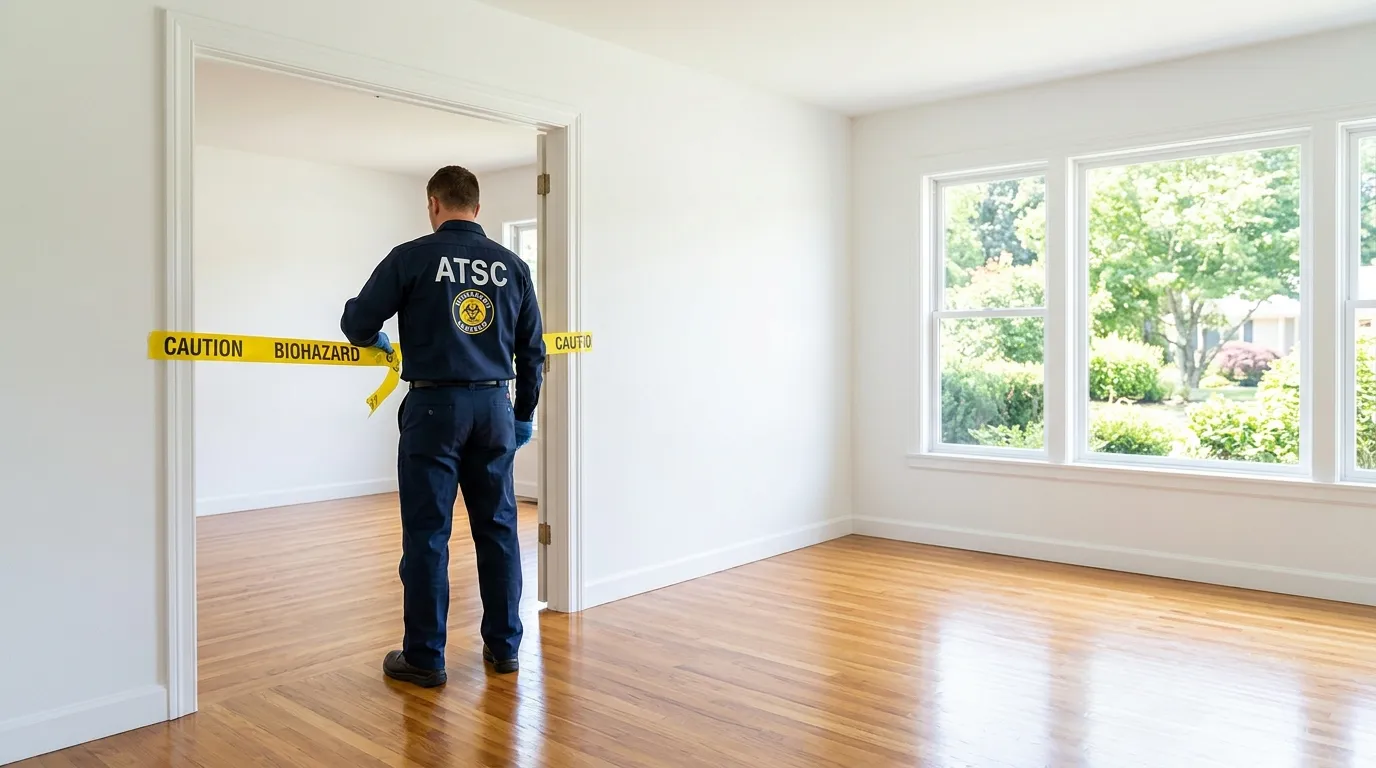 Certified biohazard cleanup crew performing Decomposition Cleanup in Gainesville